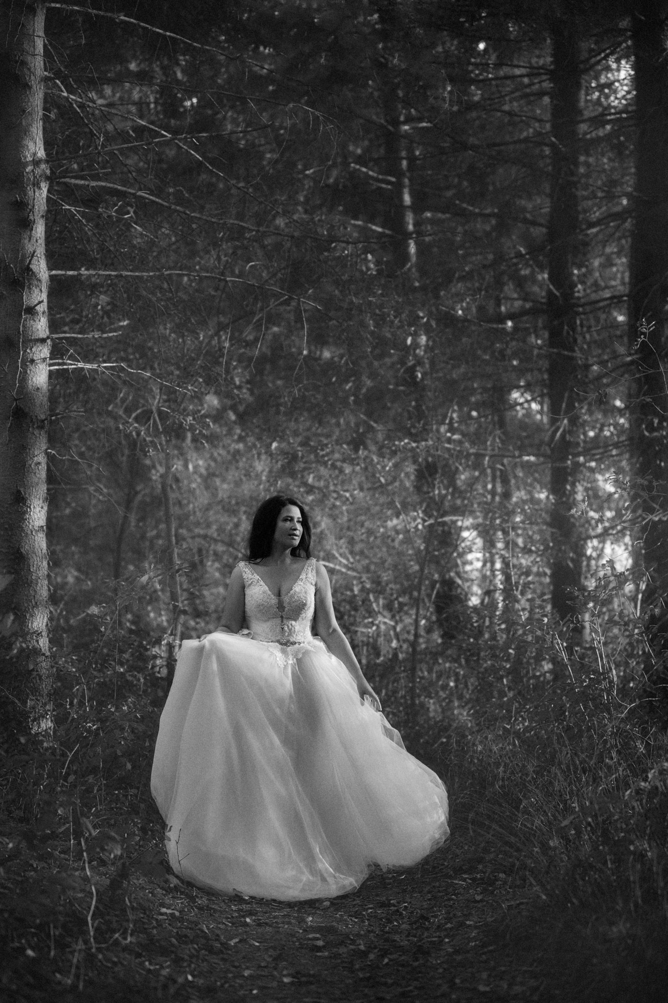 Braut im Wald